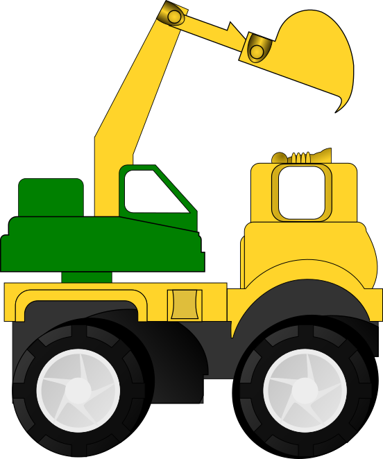 toy digging truck
