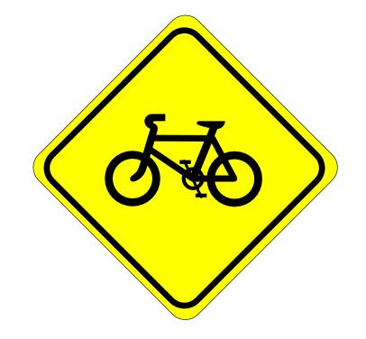 watch for bicycles sign 01