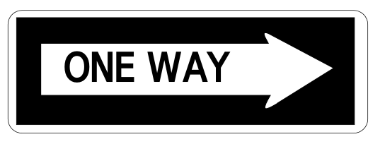 one way sign 01