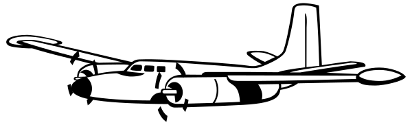 propeller driven plane