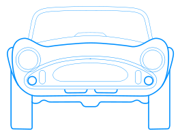 car blueprint front