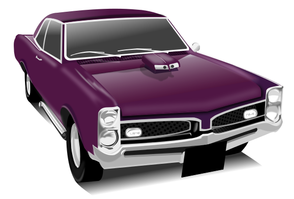 purple muscle car
