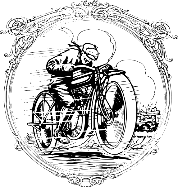 motorcycle vintage in frame
