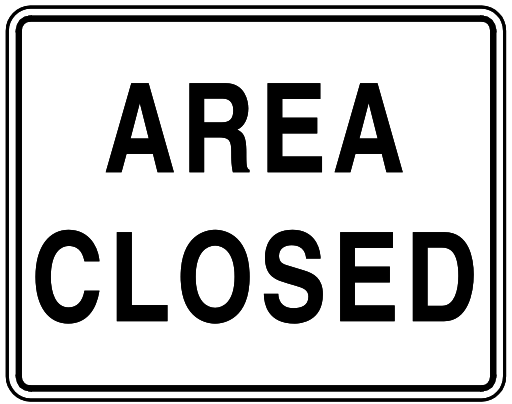 area closed