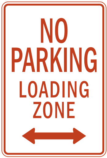 no parking loading zone