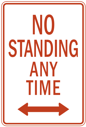 no standing any time
