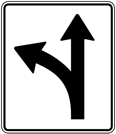 lane split left