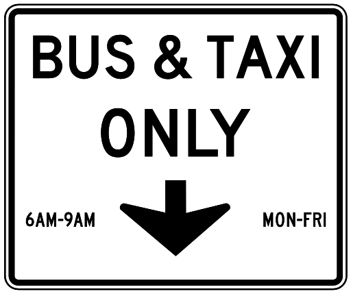bus taxi only
