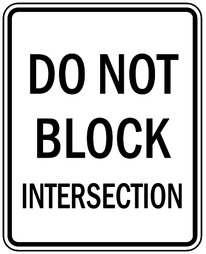 do not block intersection