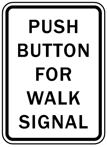 push buton for walk signal