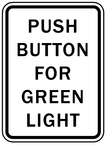 push button for green light