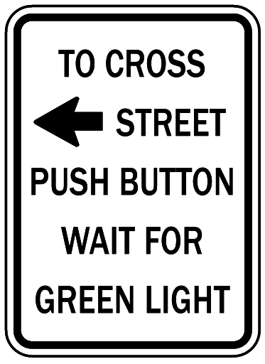 push to cross left