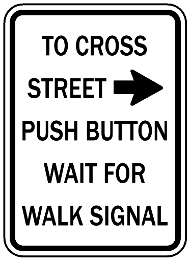 push to cross right