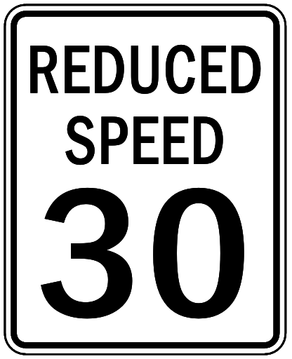 reduce speed 30