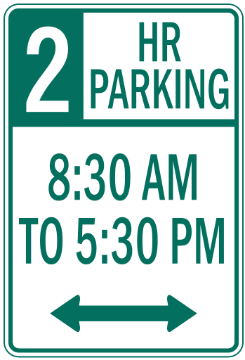 two hour parking time