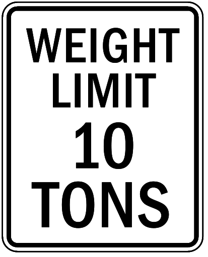 weight limit 10 tons