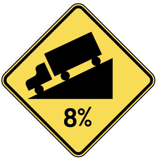 8 percent grade