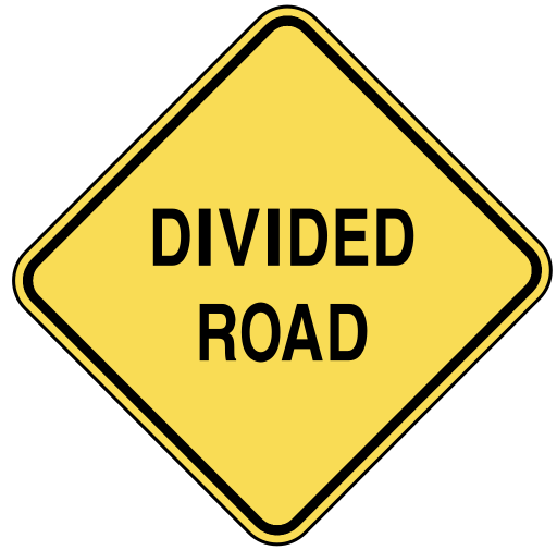 divided road