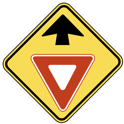 yield sign ahead