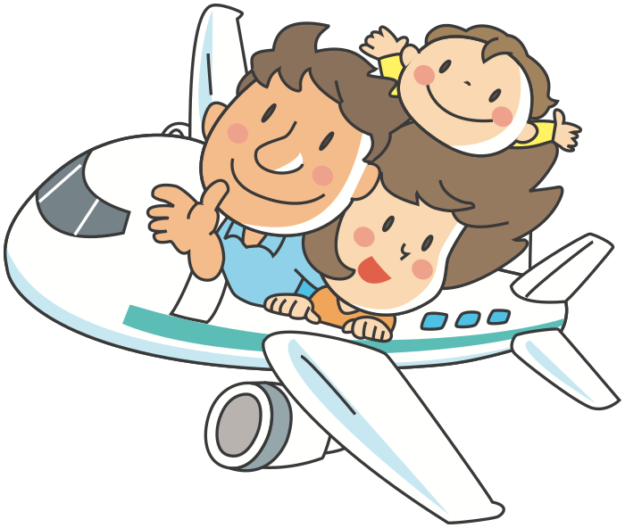 family airplane trip