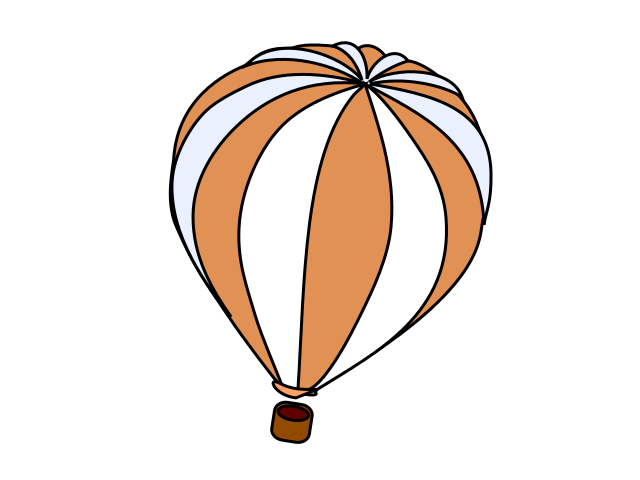 hot air balloon brown