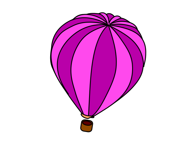 hot air balloon pink