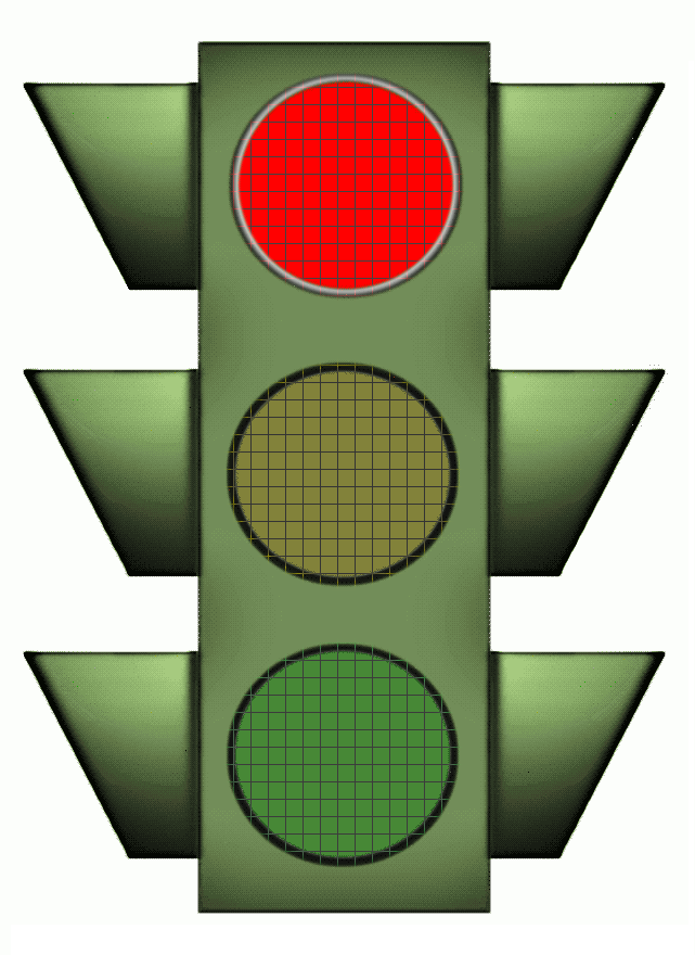 traffic signal large red
