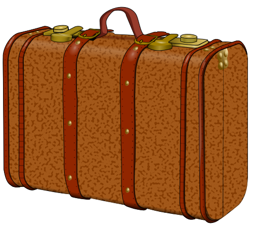 luggage brown leather 2