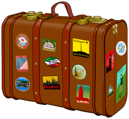 suitcase travel stickers