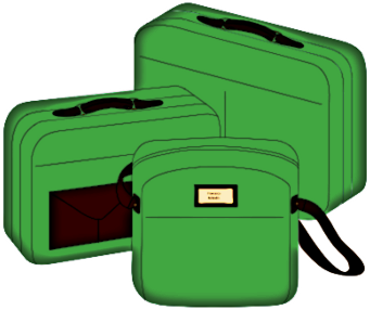 travel bags green