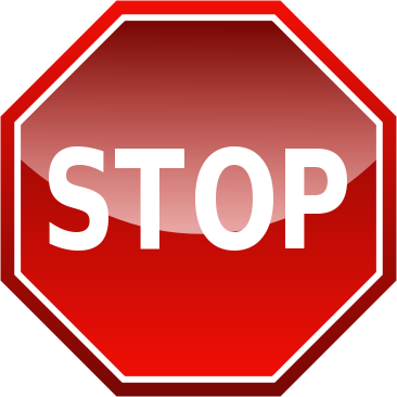 stop sign w highlights