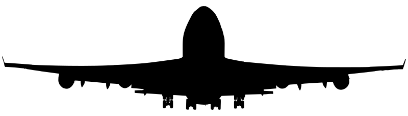plane takeoff silhouette