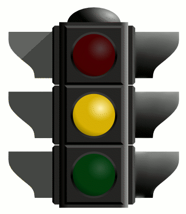 traffic light yellow