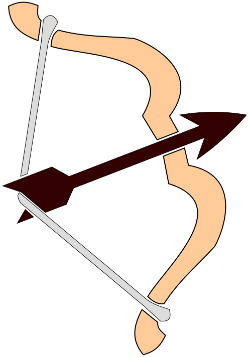 bow arrow brown