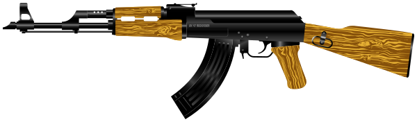 AK 47 Rifle art
