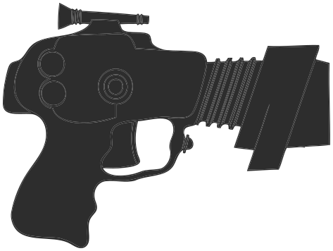 laser gun silhouette