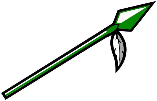 spear w feather 2 green