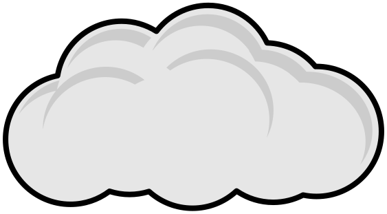 grey cloud clipart