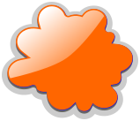 cloud glossy orange