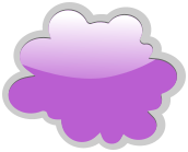 cloud glossy purple