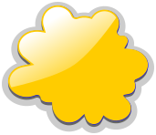 cloud glossy yellow