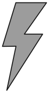 lightning bolt BW