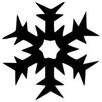 Snowflake BW 58