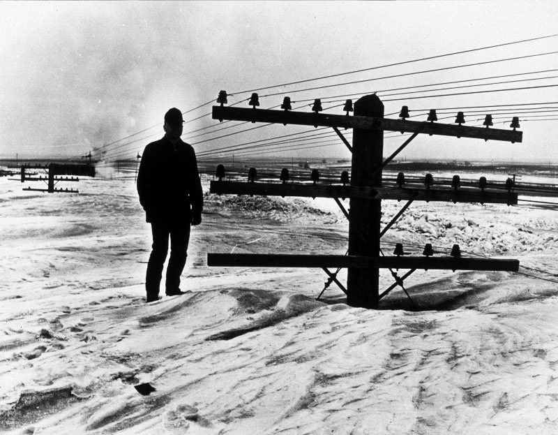 blizzard North Dakota 1966