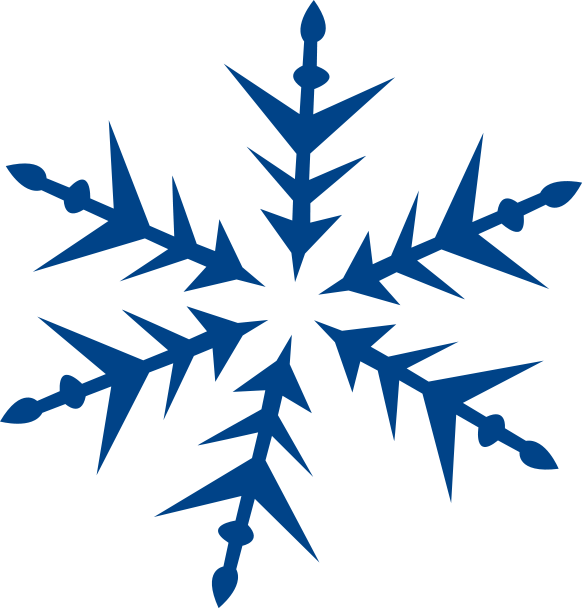 snowflake large blue spike