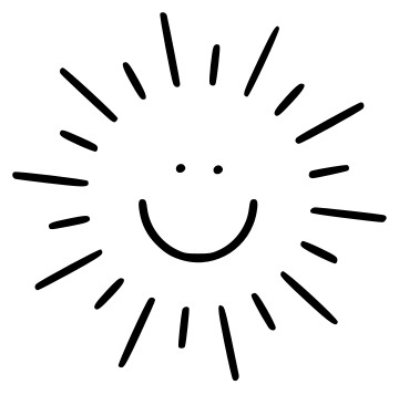 sun rays smiling