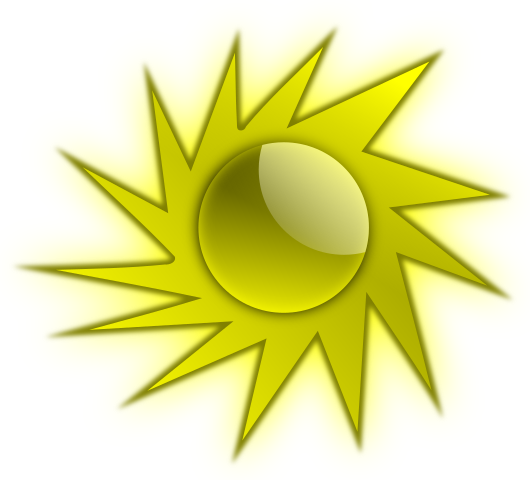 sun rays radial