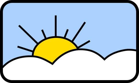 clouds sun icon