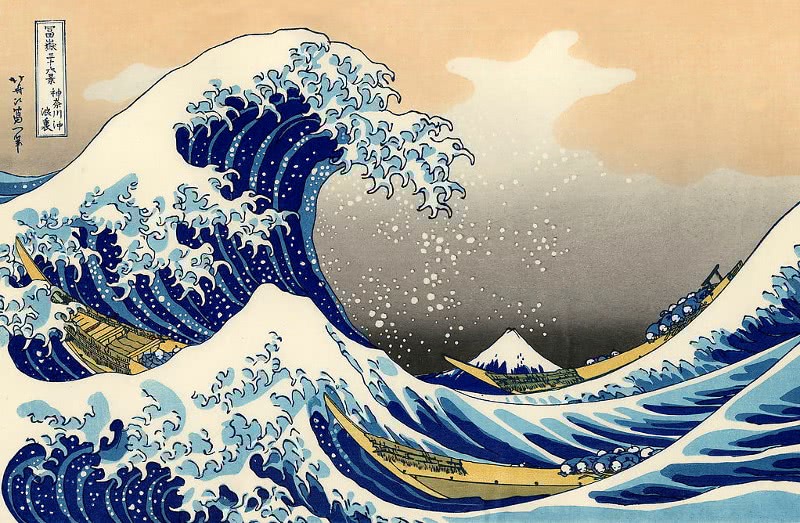 Tsunami by hokusai