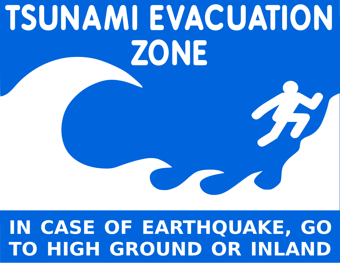 Tsunami evacuation zone 2